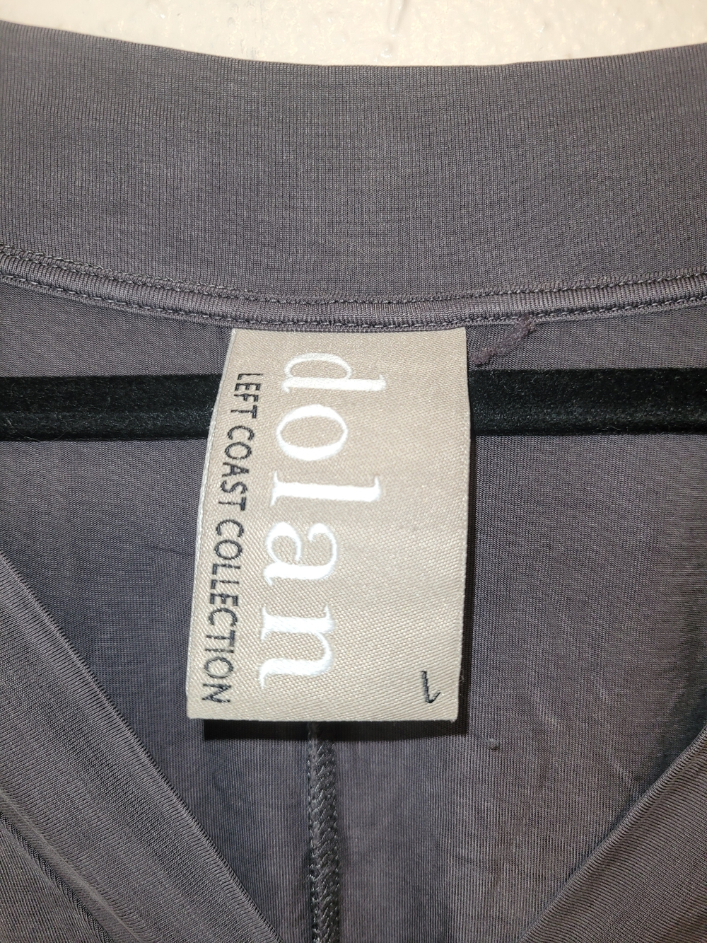 Dolan Anthro Slate Grey Super Soft V Neck Dress / Tunic With Pockets Large - Picture 4 of 5